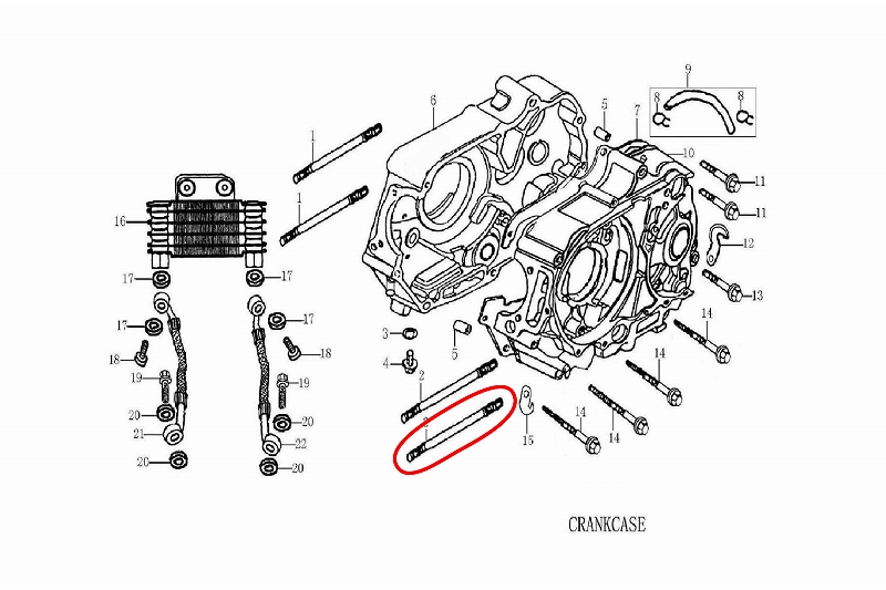 Zongshen Z-1125cc󥸥ѥåɥܥ A NO8659